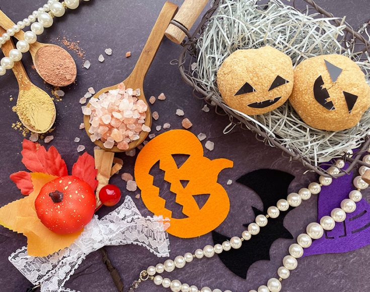 【ハロウィン】まるでかぼちゃおばけ!?コロンと可愛いハロウィンバスボム